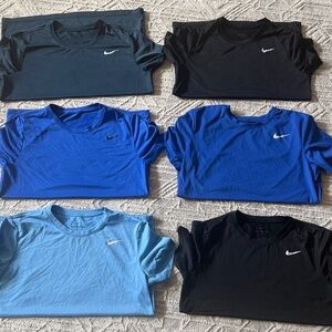Nike women’s  Short Sleeve Tees - Navy, Black, and Sky Blue